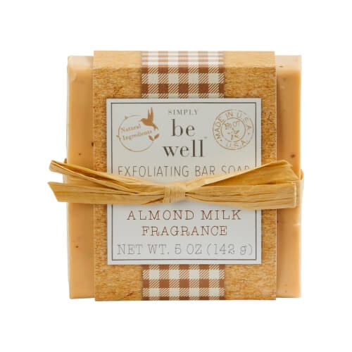 Simply Be Well Exfoliating Bar Soap 5oz 142g - Almond Milk