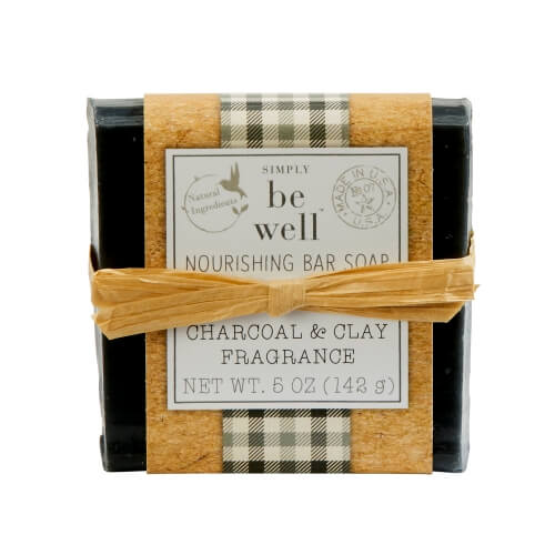 Simply Be Well Nourishing Bar Soap 5oz 142g - Charcoal & Clay