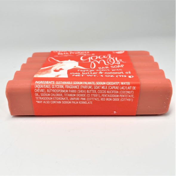 Simply Be Well Goat Milk Bar Soap 4oz 113g - Papaya