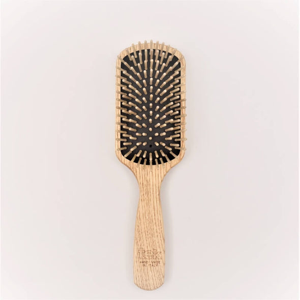 Tek Paddle Brush with Natural Wood Pins