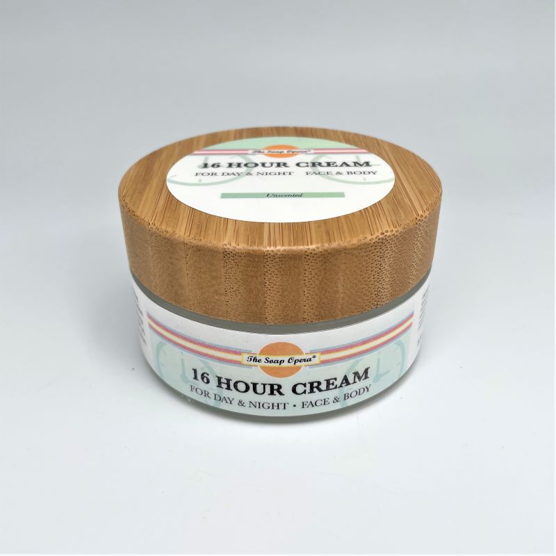 the soap opera 16 hour lasting day and night face and body cream moisturizer lotion unscented for sensitive skin soothing softening overnight daytime fragrance free 3.5oz 103.5ml ingredients