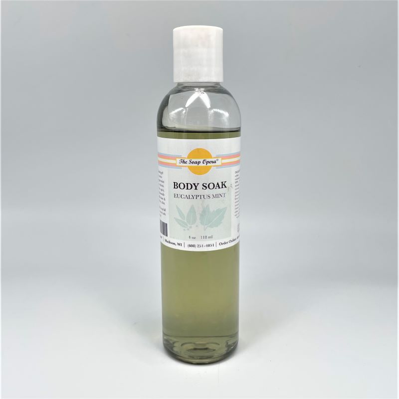 the soap opera eucalyptus and mint body soak 8oz green soothing relaxing muscle refreshing for bath