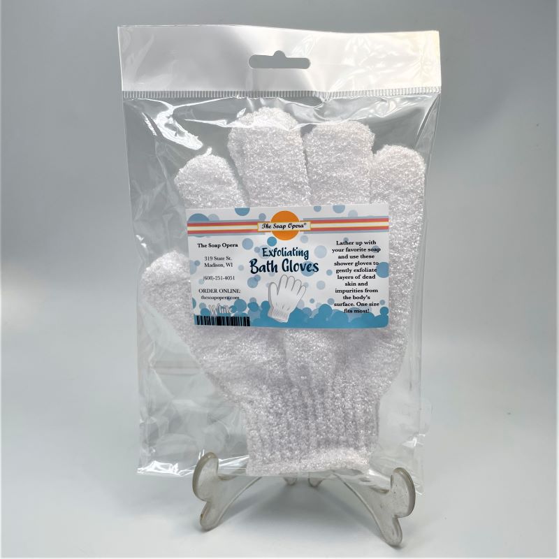The Soap Opera Exfoliating Bath Gloves
