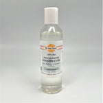 coconut oil 4 ounches 100% pure moisturizing for skin body in clear bottle