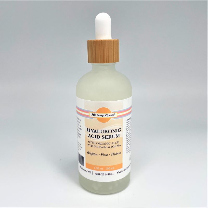 the soap opear hyaluronic acid serum for face care toning moisturizing hydrating high concentration natural formula 3.38oz 100ml