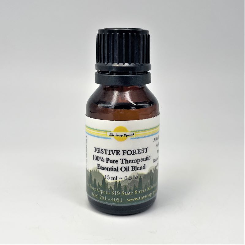 The Soap Opera Pure Essential Oil Blend 0.5oz 15mL in Euro Dropper - Festive Forest