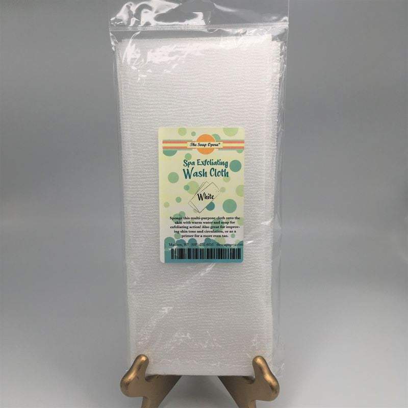 the soap opera spa exfoliating wash cloth white for bath soap gel shower for dry skin softening