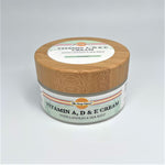 the soap opera vitamin a d e face facial cream 3.5oz unscented gentle formula for sensitive skin day and night lotion moisturizer in glass jar with bamboo lid eco friendly