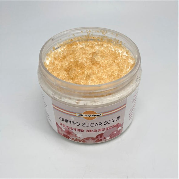 The Soap Opera Whipped Sugar Scrub 8oz - Frosted Cranberry