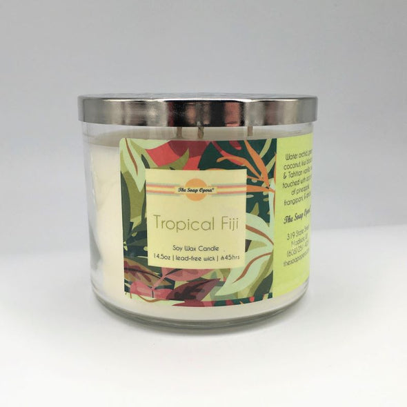 the soap opera soy wax natural candle aromatherapy long lasting gift tropical fiji mango coconut pineapple
