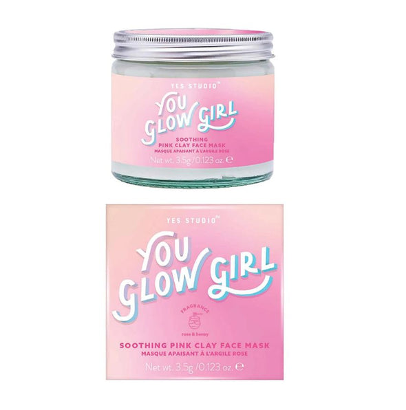Yes Studio You Glow Girl Pink Clay Face Mask 10.54oz 300g - Rose