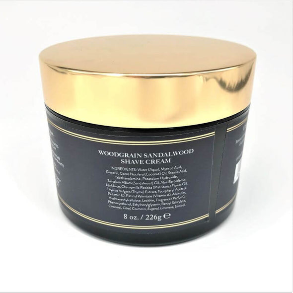 Caswell Massey Shave Cream Jar 8oz 226g - Woodgrain Sandalwood