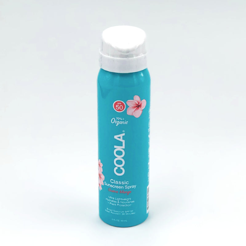 Coola Travel Classic Sunscreen Spray SPF 50 2fl oz 60ml - Guava Mango