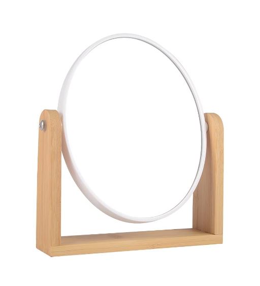 Danielle Dual Sided Bamboo Vanity Mirror
