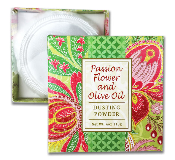 Greenwich Bay Dusting Powder 4oz 113g - Passion Flower and Olive Oil