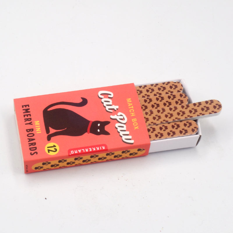 Kikkerland Match Box Mini Nail Files -  Cat Paw