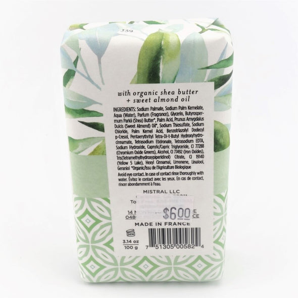 Mistral Papiers Fantaisie Bar Soap 3.14oz 100g - Matcha Tea