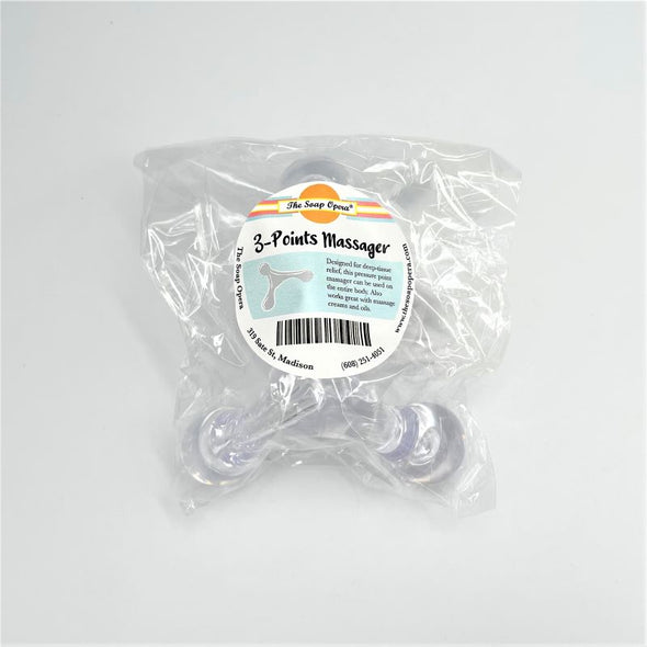 the soap opera 3 point massage for deep tissue relief clear transparent white spa relax soothe muscles