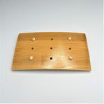 the soap opera large curved bamboo soap dish organic natural decor for bar soap