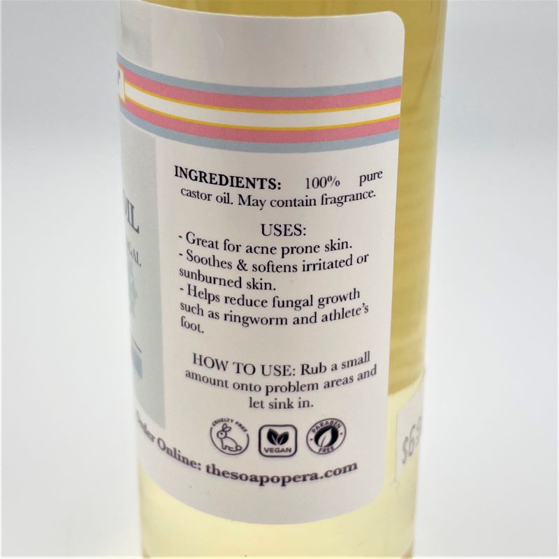 The Soap Opera 100% Pure Castor Oil 4oz (Custom Scentable)