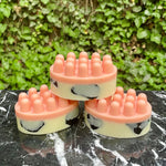 utterly udderly cow spotted soaps wisconsin themed shea strawberry milk scented massage nubs bars 4.25 ounces