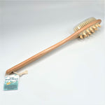 the soap opera dual sided massage bath brush for back hanging wood natural lather washing exfoliating power