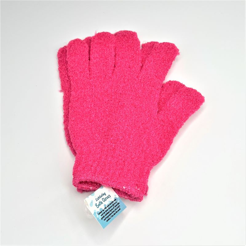 the soap opera bath accessory exfoliating bath gloves hot pink for girls women dry skin soap lather