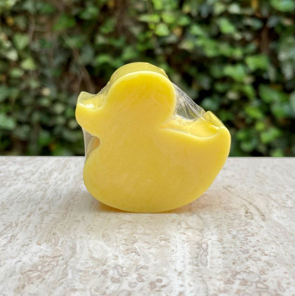 gentle duck soap for sensitive skin bergamot variety essential oil scented yellow shea butter bar