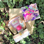 flowers in bloom floral scented gift set for spring mother's day for her pink purple rose lilac gardenia and more in box