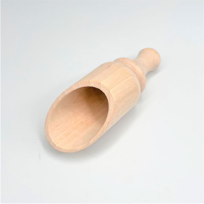 the soap opera wooden natural salt herb scoop