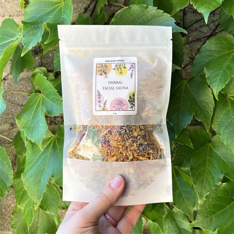 biodegradable rice bag with herbs soothing for face sauna steam treatment spa