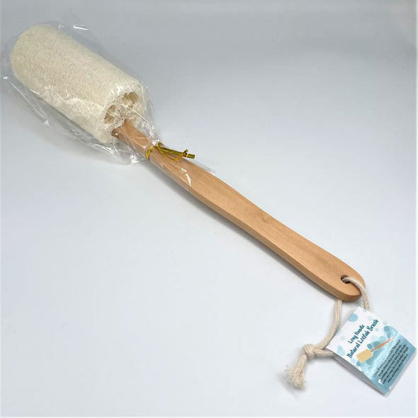 the soap opera long handle natural loofah brush exfoliating bath