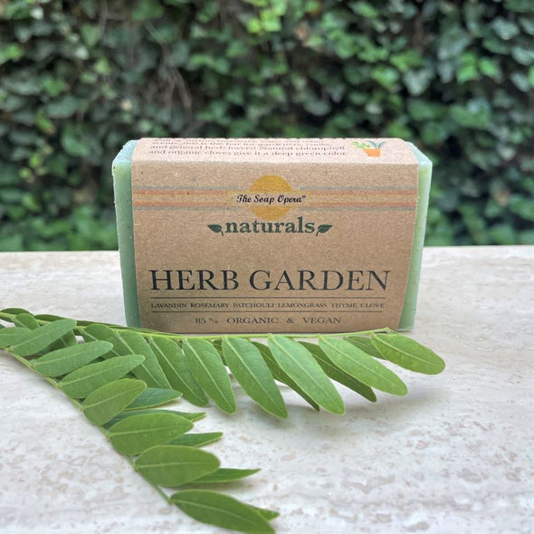 herb garden herbal scented natural essential oil bar soap 4 ounces green color