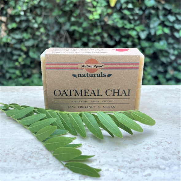 chai spice scented exfoliating natural essential oil bar soap 4 ounces with cinnamon clove brown color