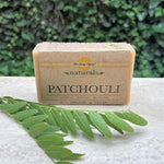 patchouli scented 7's natural essential oil bar soap 4 ounces brown color