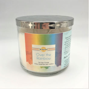 the soap opera soy wax candle over the rainbow lgbtq aromatherapy gift