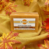 essential oil shea butter bar soap 4.25 ounce size scented with pumpkin spice orange fall season autumn halloween
