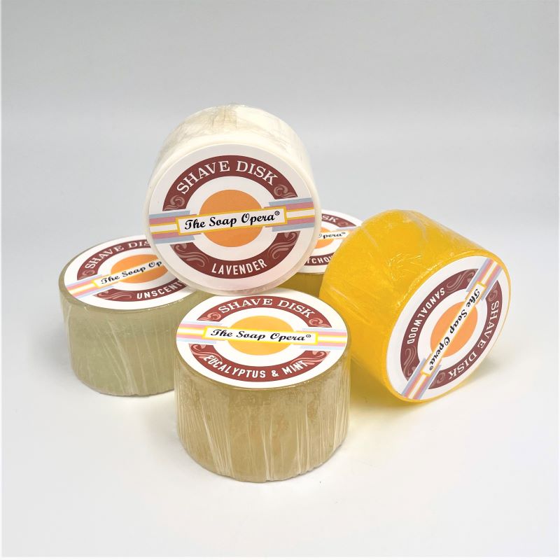 The Soap Opera Handmade Glycerin Shave Soap Disk