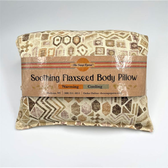the soap opera hand made soothing flax seed square body pillow local heat cool calm muscle tension for back body