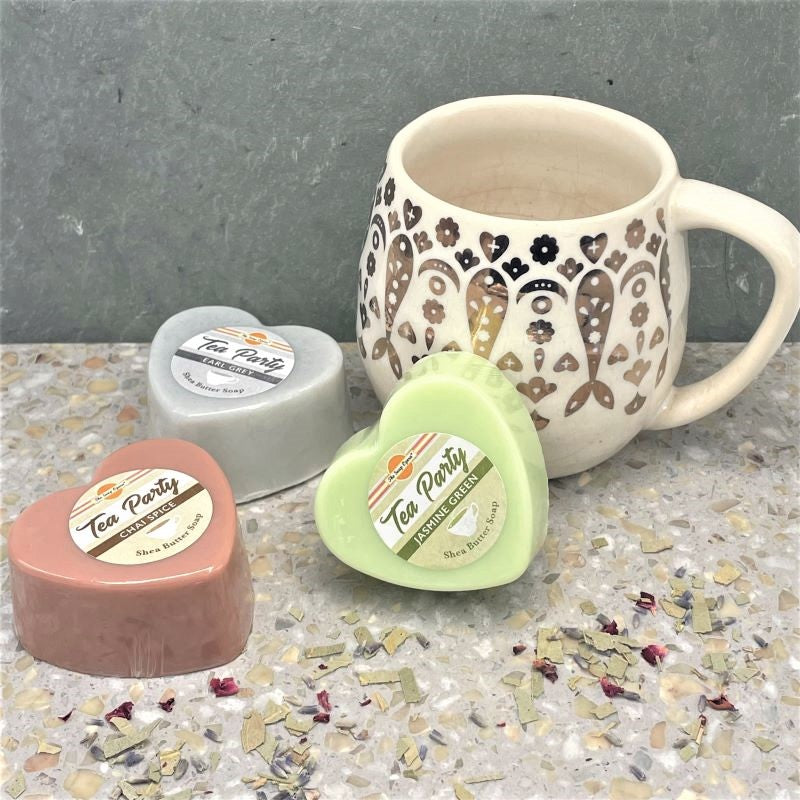 The Soap Opera Tea Party Bar Soap 3oz 85g - Earl Grey, Jasmine Green ...