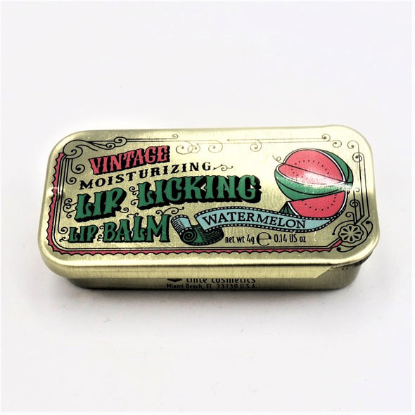 Vintage Lip Licking Lip Balm Tin 4g -  Watermelon